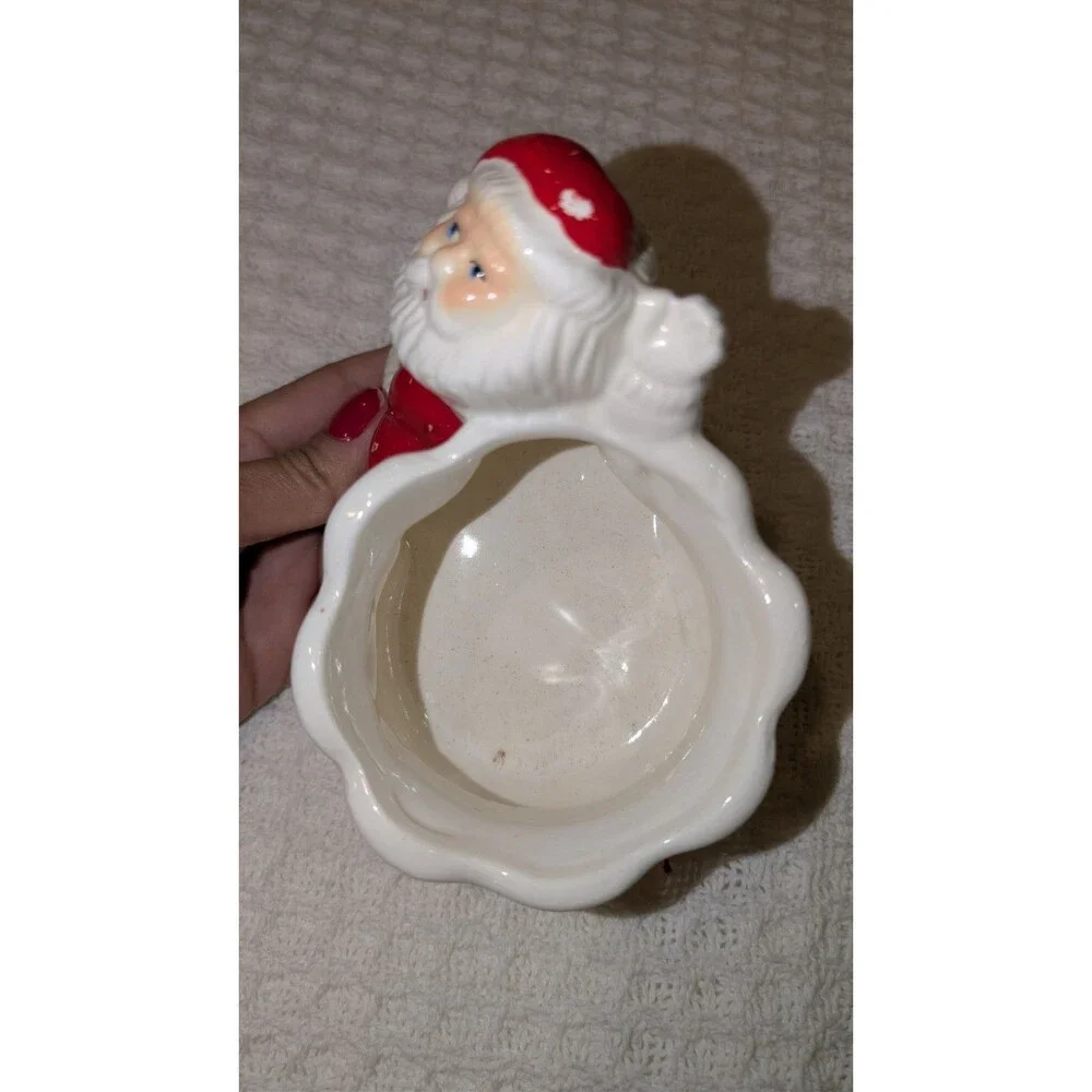 VINTAGE RELPO CERAMIC SANTA WITH TOY SACK CHRISTMAS Made in Brazil